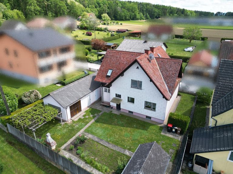 Gartenansicht Drohne