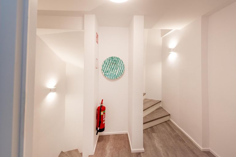 liebevoll gestaltetes Treppenhaus