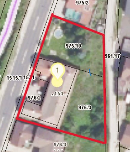 Katasterplan - GSt. .154, 975/3, 975/10, 976/2