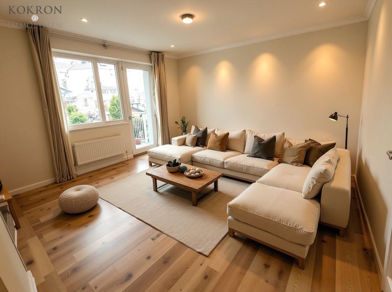 Möblierungsvorschlag Wohnzimmer (KI-generiert)