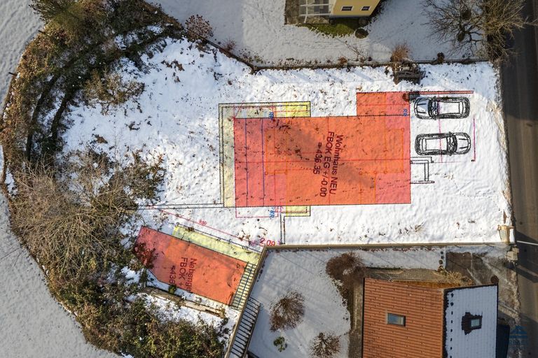 Neubauprojekt, Planung - Vogelperspektive