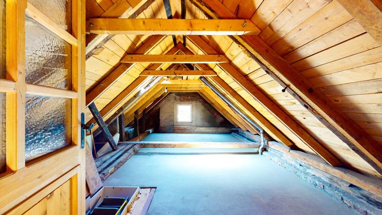 ausbaufähiger Dachboden Wohnung OG/DG