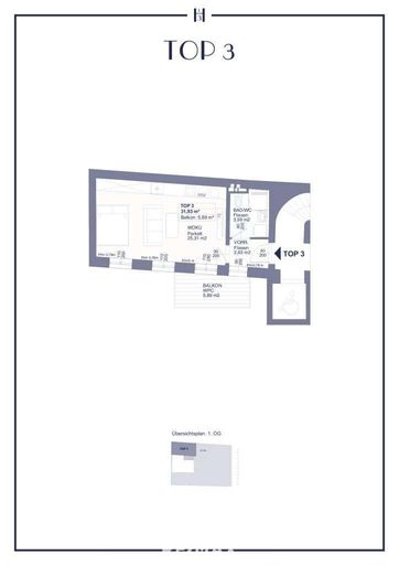 Bild 5 Grundriss Wohnung 1070 Wien