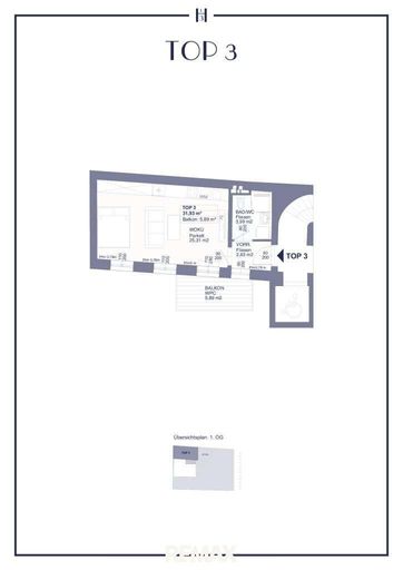 Bild 5 Grundriss Wohnung 1070 Wien