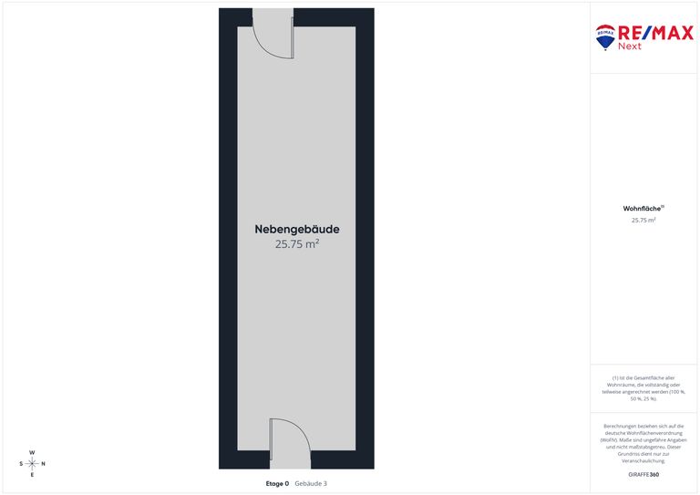 Grundriss Nebengebäude
