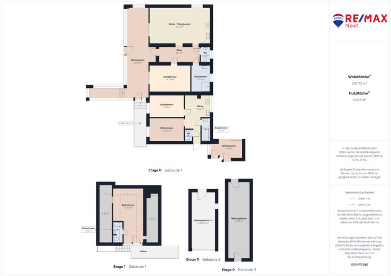 Grundriss gesamt inkl. Nebengebäude