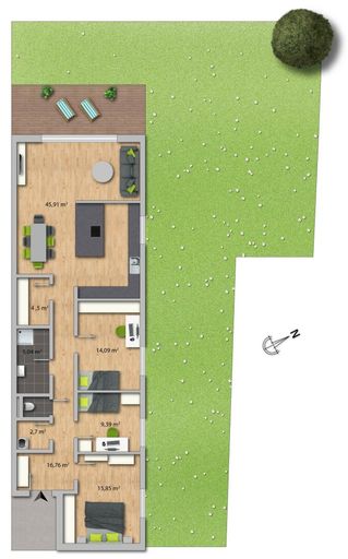 Grundrissplan Skizze