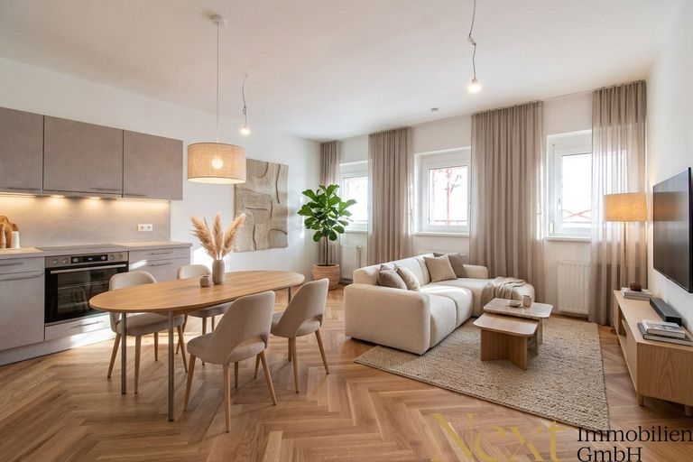 Bsp. Wohn-/Essbereich - Visualisierung – Einrichtung mittels KI generiert