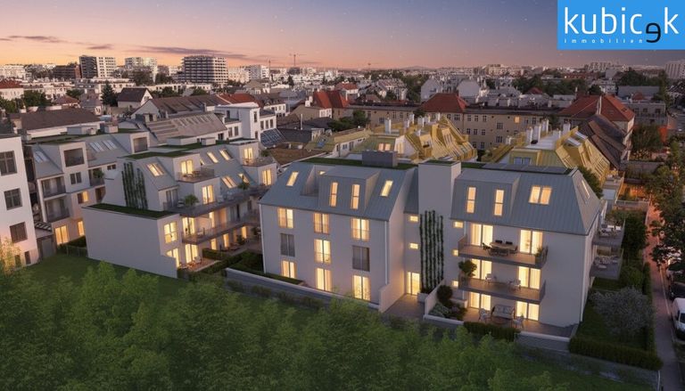 Am Freihof 5 | 1220 Wien | Vogelperspektive Sonnenuntergang