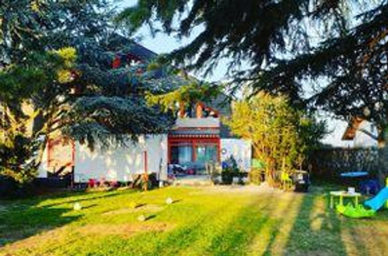 Garten Richtung Haus