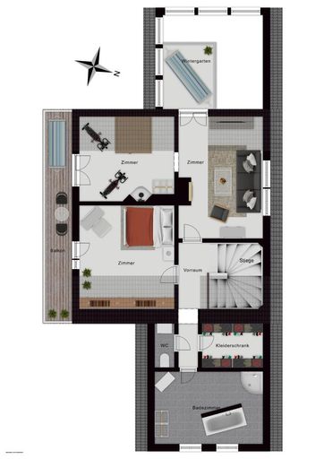 Grundriss Obergeschoss