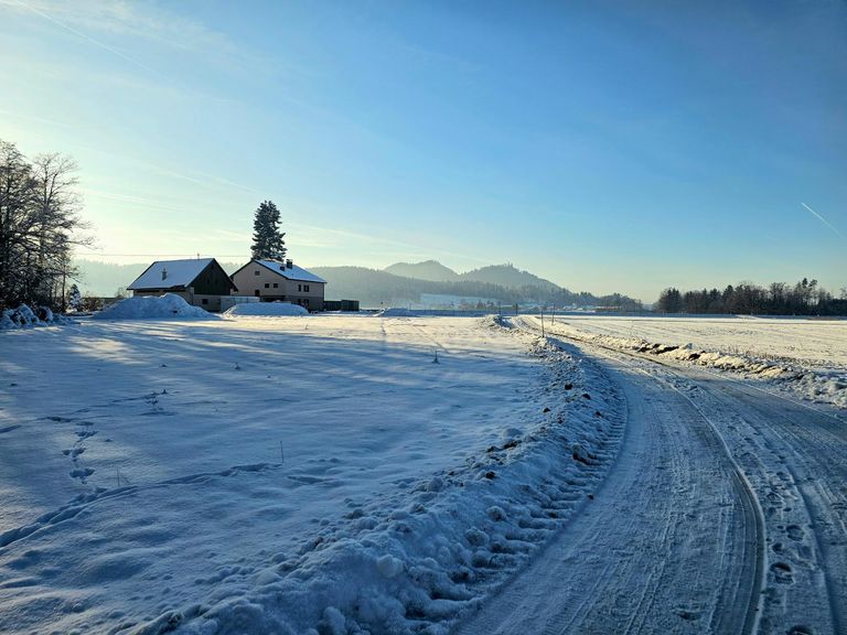 Grundstück - Blick Richtung Westen