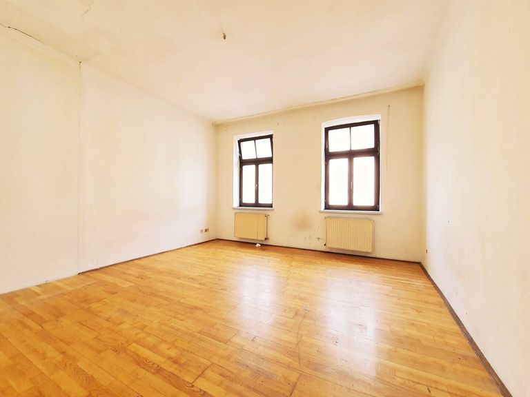 Wohnung B: großes Zimmer ca. 21,80 m²