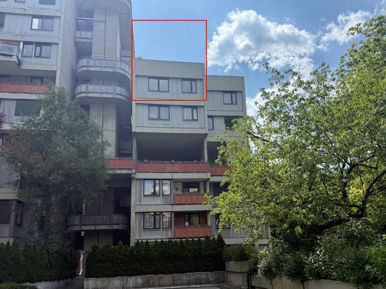 Außenansicht Wohnung und Dachterrasse
