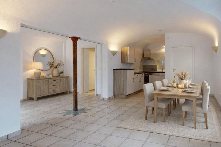 Wohnung - Wohnen-Kochen Visualisierung