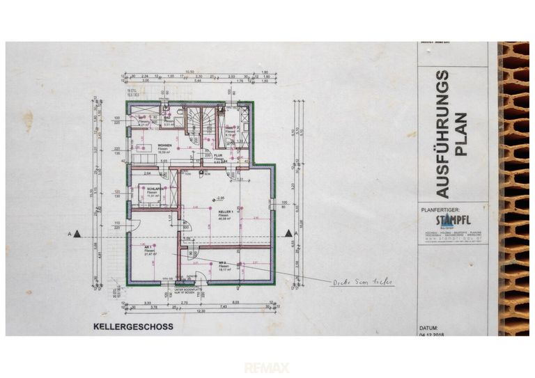 Plan Kellergeschoss