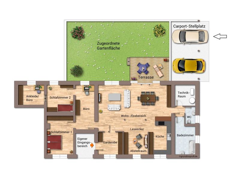 Grundriss als schematische Darstellung_möblier