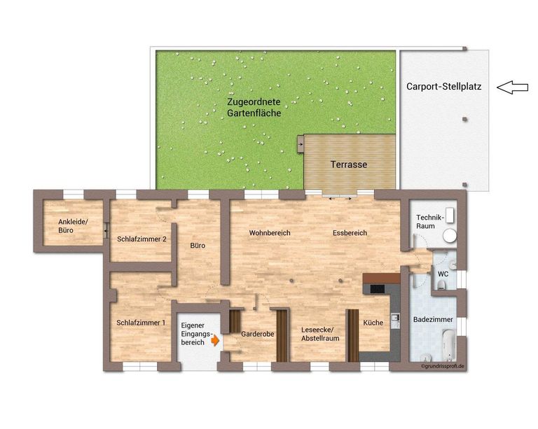 Grundriss als schematische Darstellung_unmöbli