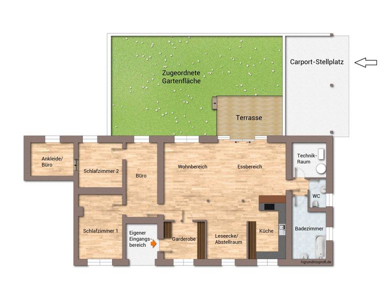 Grundriss als schematische Darstellung_unmöbli