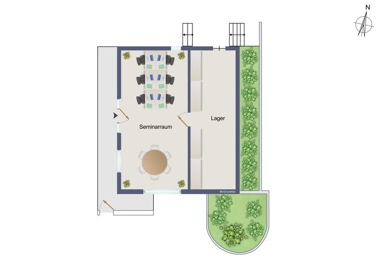 Grundriss Seminarraum
