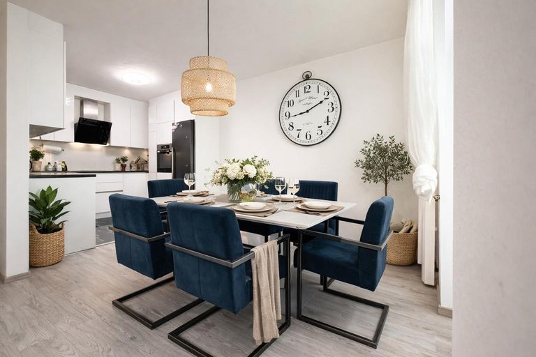 Wohn - Koch - Essbereich - Visualisierung - Gedank