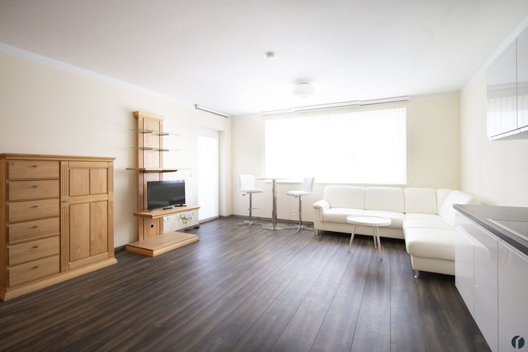 großer Wohnraum mit offener Küche