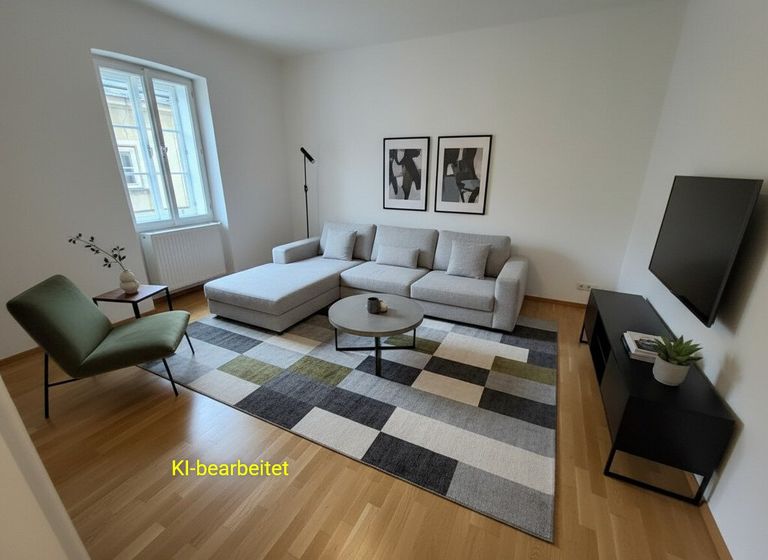 Wohnzimmer-Möblierungsbeispiel