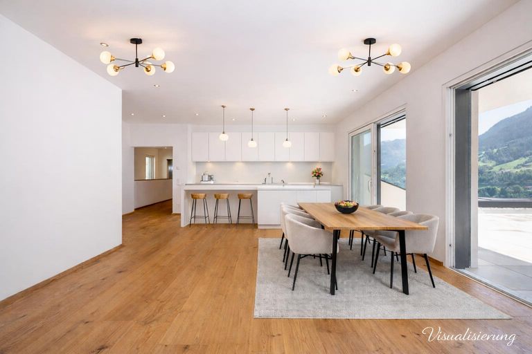 Küche mit Essbereich