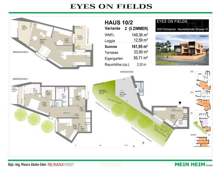 Verkaufsplan Haus 10/2, Variante 1 (5 Zimmer)