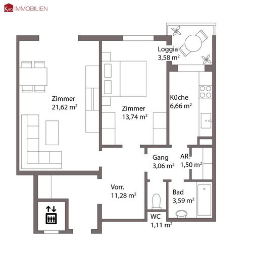 Grundriss Skizze Wohnung