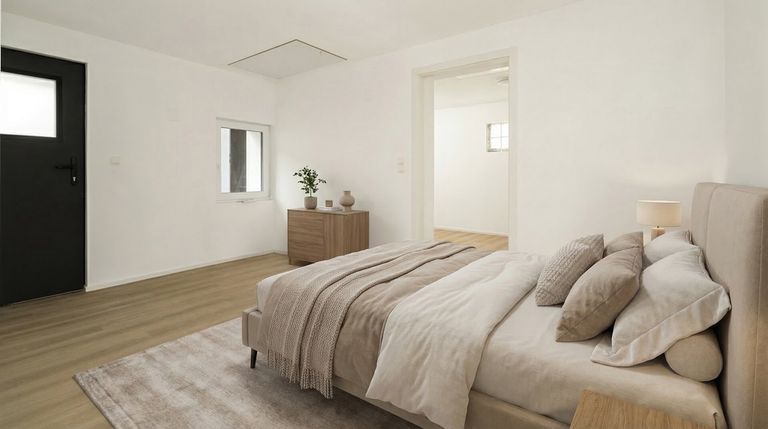 Schlafzimmer 1 / Durchgang zu Zimmer 2 Beispielbild