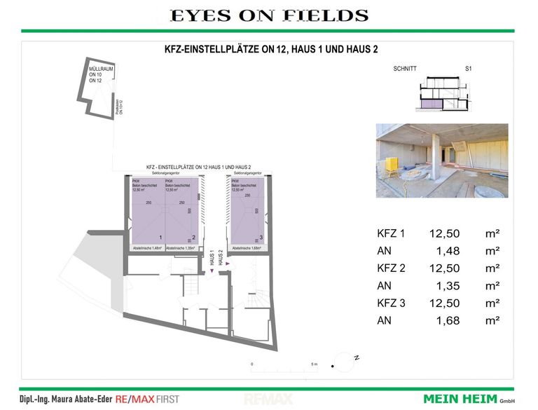 Garagenplätze Haus 1 und 2