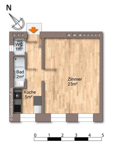 Grundriss unmöbliert