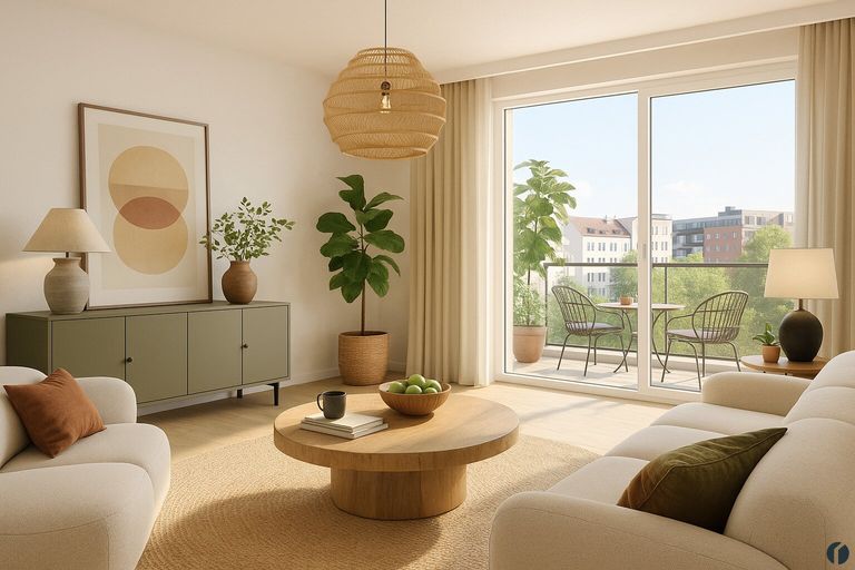 Einrichtungsbeispiel - Wohnzimmer