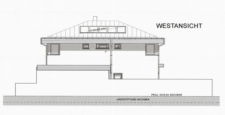 Plan Westansicht