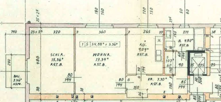 Jesuitenmühlstrasse Obj.3292 Plan