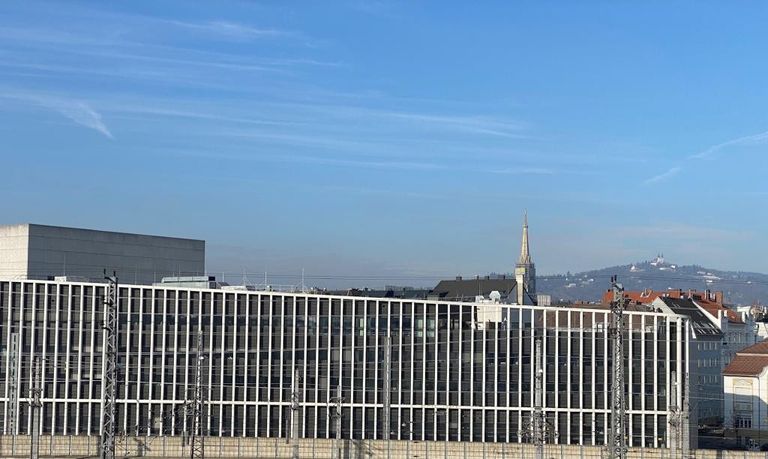 Aussicht von der Dachterrasse
