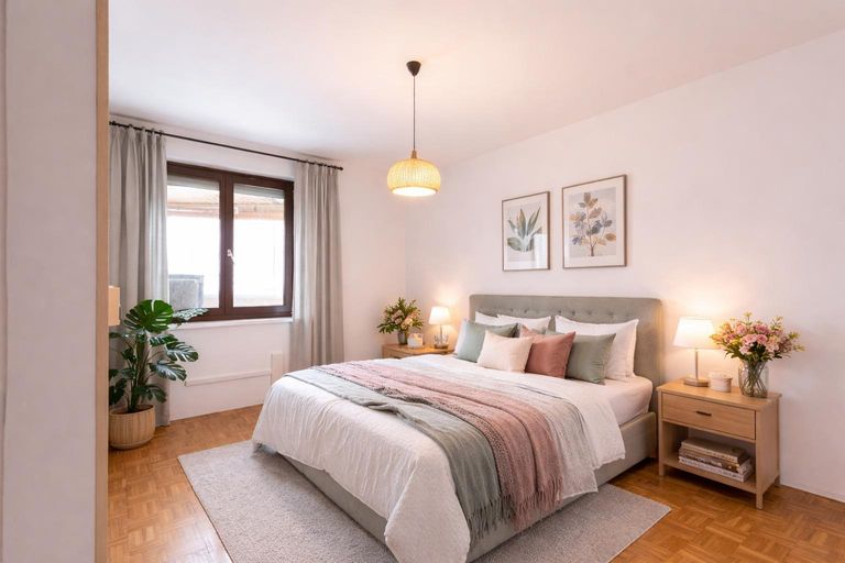 Schlafzimmer, Einrichtungsbeispiel