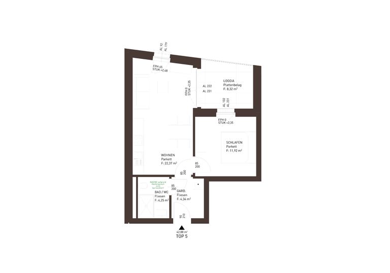 Grundriss Top 5