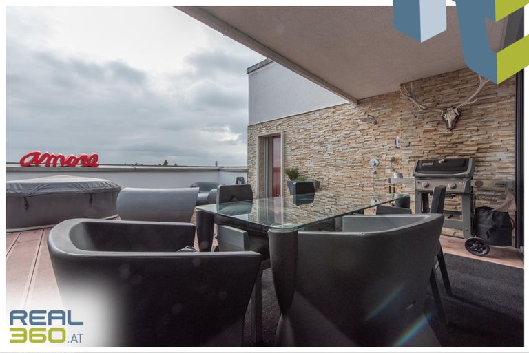 Essbereich auf Terrasse