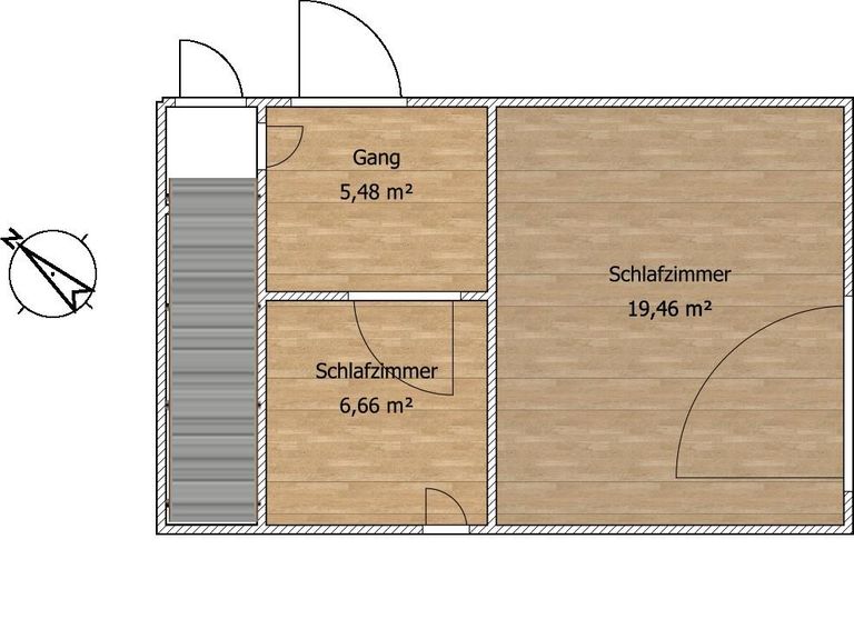 Holzhaus - Obergeschoss