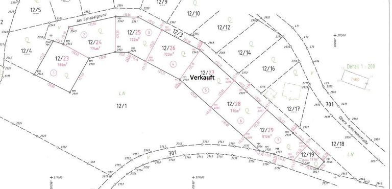Lageplan Grundstuecksparzellen