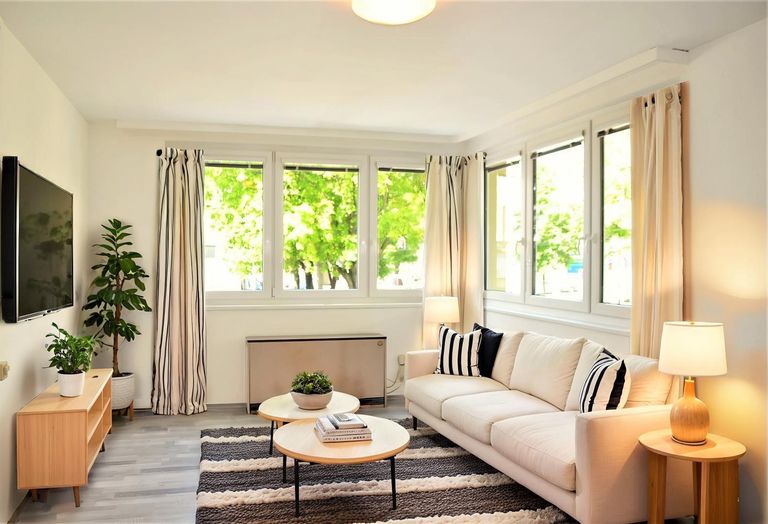 Wohnzimmer (virtuell eingerichtet)