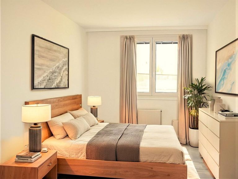 Schlafzimmer (virtuell eingerichtet)