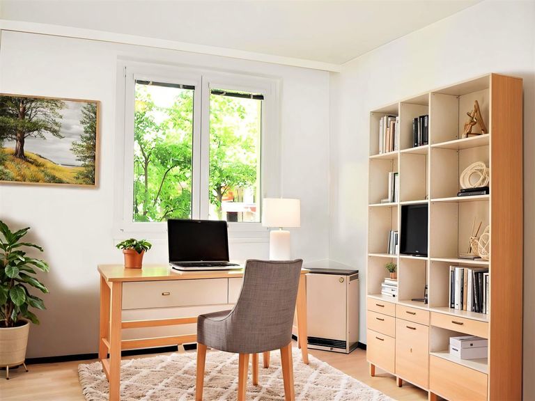 Arbeitszimmer (virtuell eingerichtet)