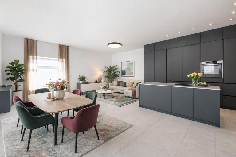 Wohn/-Essbereich Einrichtungsbeispiel