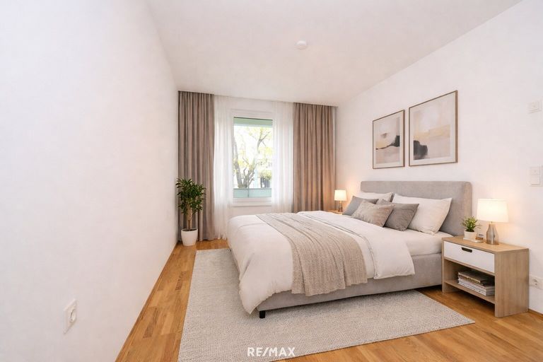 Schlafzimmer (virtuell eingerichtet)