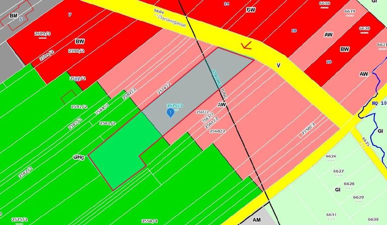 Flächenwidmungsplan - Grundstück 2575/3