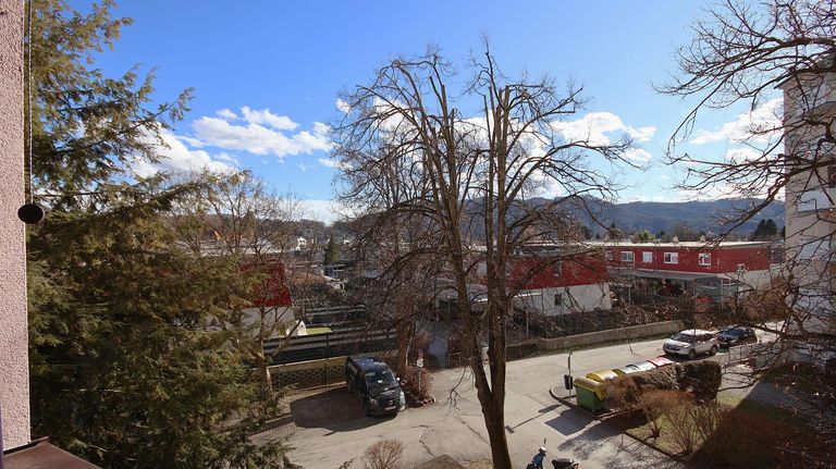 Ausblick vom Balkon nach Süden