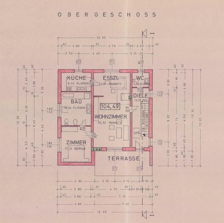Grundriss Obergeschoss